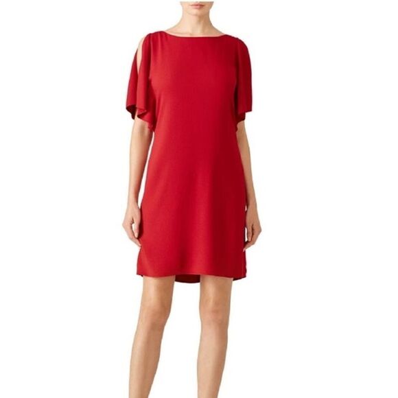Theory Crimson Red Shift Dress size 4 - Picture 4 of 11